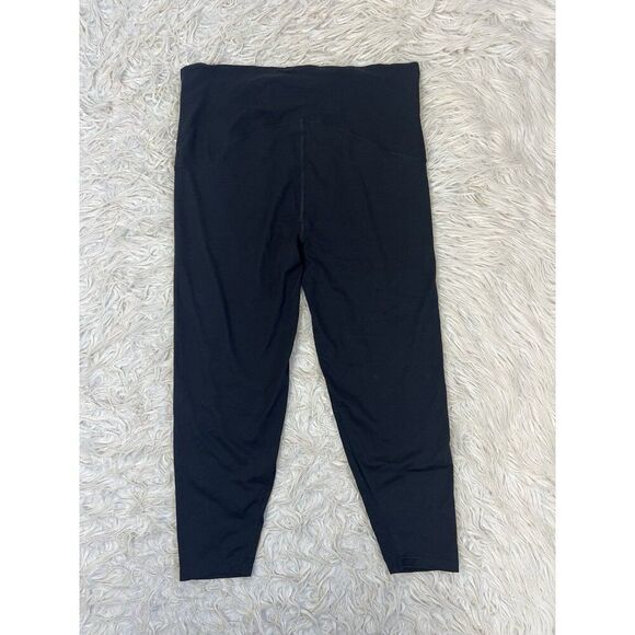 Spanx Womens Plus Size 2X Cropped Black Leggings High Waisted Stretch Activewear - Picture 2 of 9
